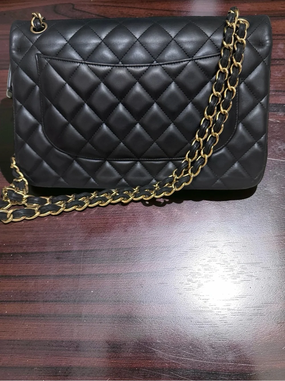 Chanel Classic Double Flap Bag Quilted Lambskin Jumbo